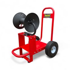 savi-powder-coated-small-trolley-10'-wheels-reel-frame-30m-hose-hose-reel